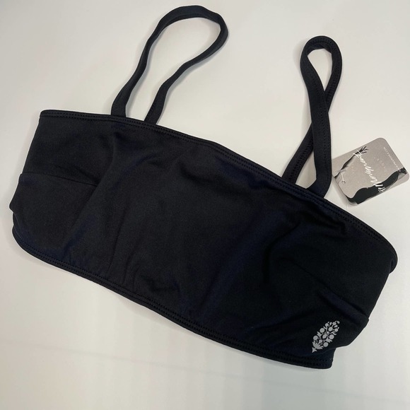 Free People Very Prairie Bra Black Sports Bra Size XS NWT - Picture 1 of 7